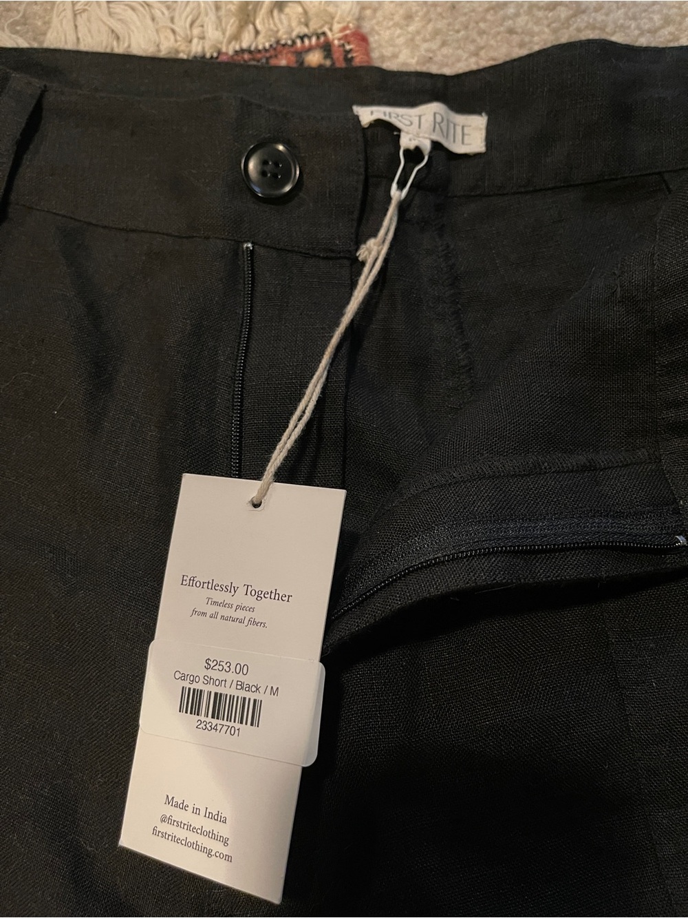 NWT First Rite Cargo Short Black - Picture 5 of 6